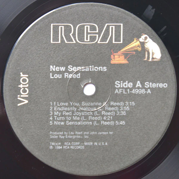 Lou Reed - New Sensations (LP) (Very Good Plus (VG+)) - Image 5