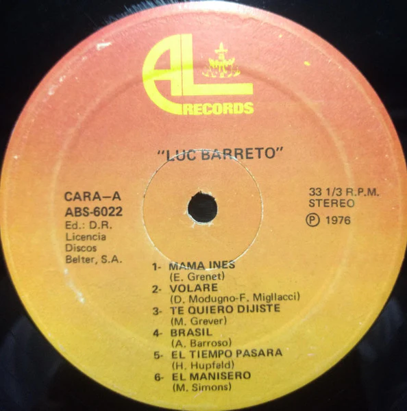 Luc Barreto - Luc Barreto (LP) (Very Good Plus (VG+)) - Image 3