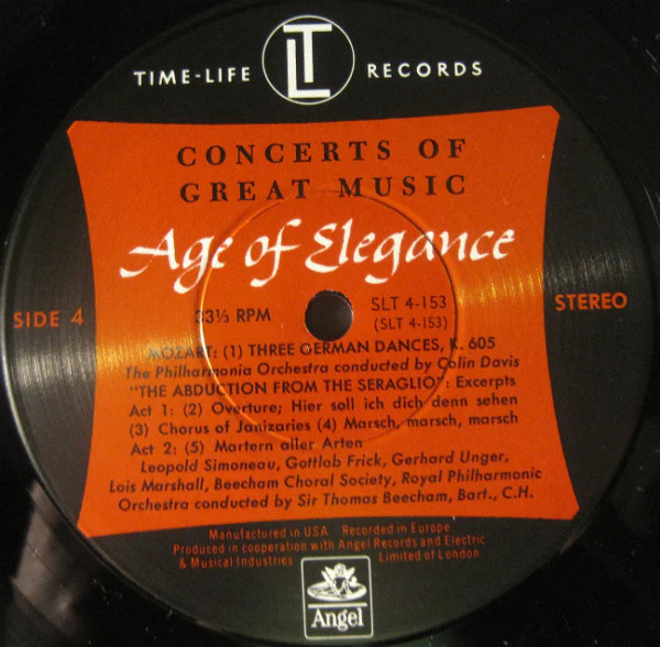 Ludwig Van Beethoven / Luigi Boccherini / Christoph Willibald Gluck / Joseph Haydn / Wolfgang Amadeus Mozart - Age Of Elegance (5xLP) (Mint (M)) - Image 5