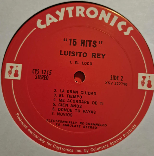 Luisito Rey - 15 Hits (LP) (Very Good (VG)) - Image 4