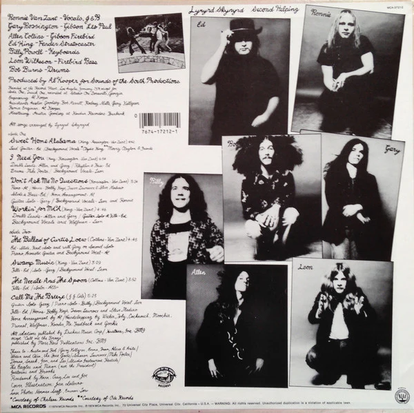 Lynyrd Skynyrd - Second Helping (LP) (Very Good Plus (VG+)) - Image 2