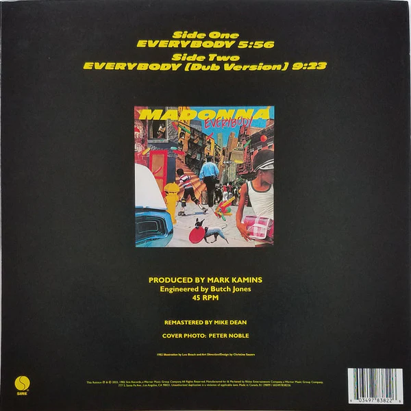 Madonna - Everybody (12") (Mint (M)) - Image 3