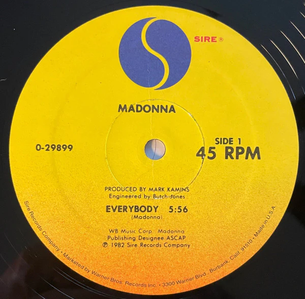 Madonna - Everybody (12") (Very Good Plus (VG+)) - Image 3