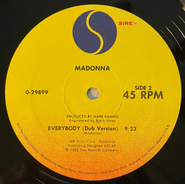 Madonna - Everybody (12") (Very Good Plus (VG+)) - Image 4