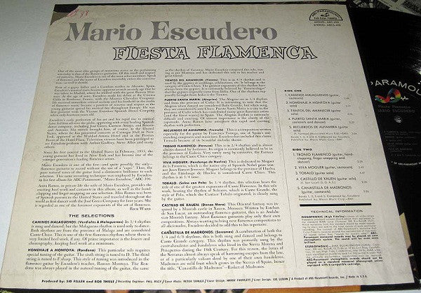 Mario Escudero - Fiesta Flamenca (LP) (Mint (M)) - Image 2