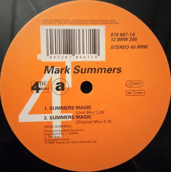 Mark Summers - Summers Magic (12") (Very Good Plus (VG+)) - Image 3