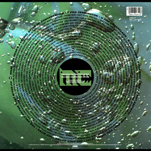 MC Tunes Versus 808 State - The Only Rhyme That Bites (12") (Near Mint (NM or M-)) - Image 2