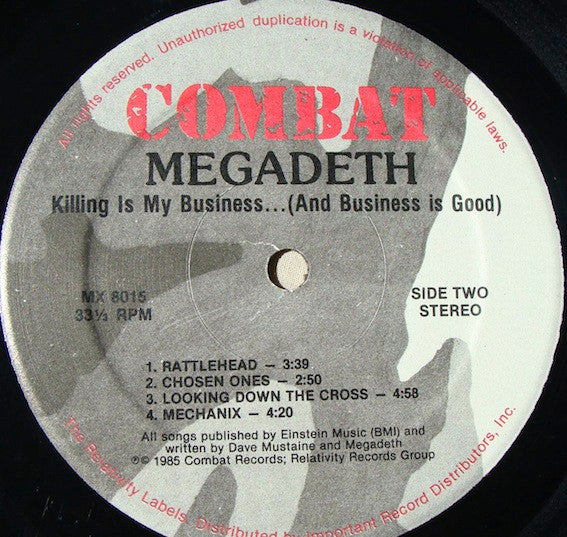 Megadeth - Killing Is My Business... And Business Is Good! (LP) (Very Good Plus (VG+)) - Image 3