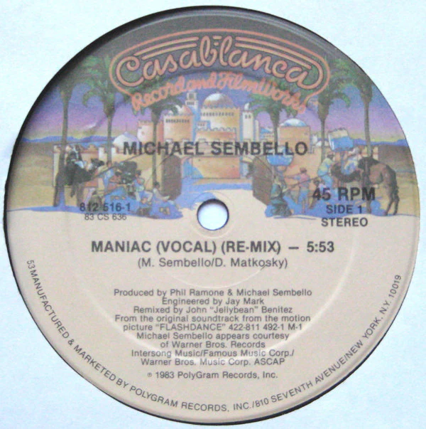 Michael Sembello - Maniac (12") (Near Mint (NM or M-))