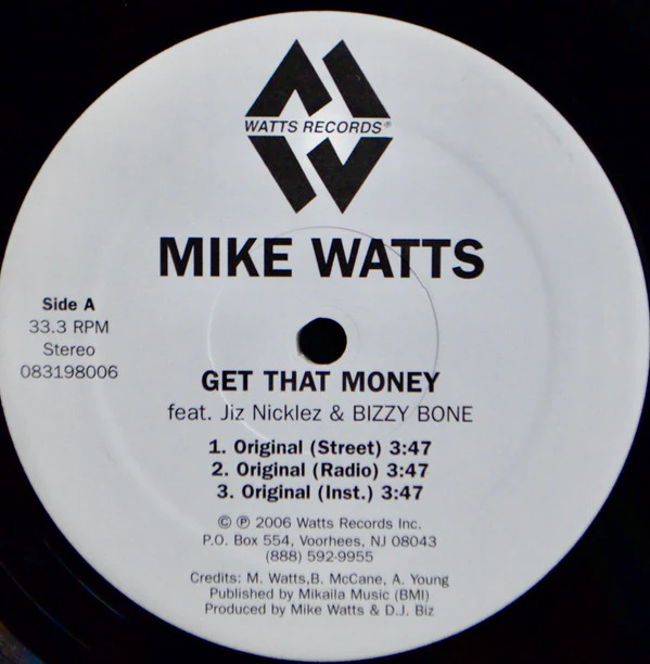 Mike Watts & Bizzy Bone - Get That Money (12") (Mint (M)) - Image 2
