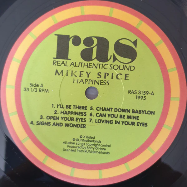 Mikey Spice - Happiness (LP) (Very Good Plus (VG+)) - Image 3
