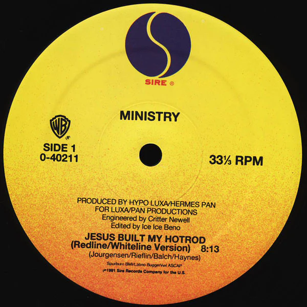 Ministry - Jesus Built My Hotrod (12") (Very Good Plus (VG+)) - Image 3