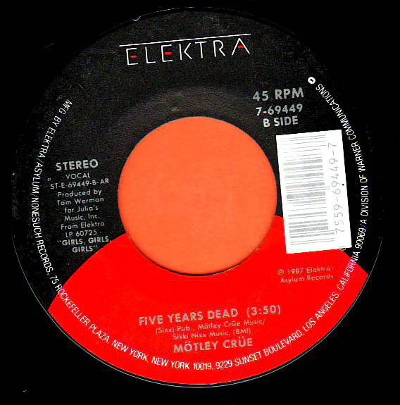 Mötley Crüe - Wild Side (7") (Very Good Plus (VG+)) - Image 4