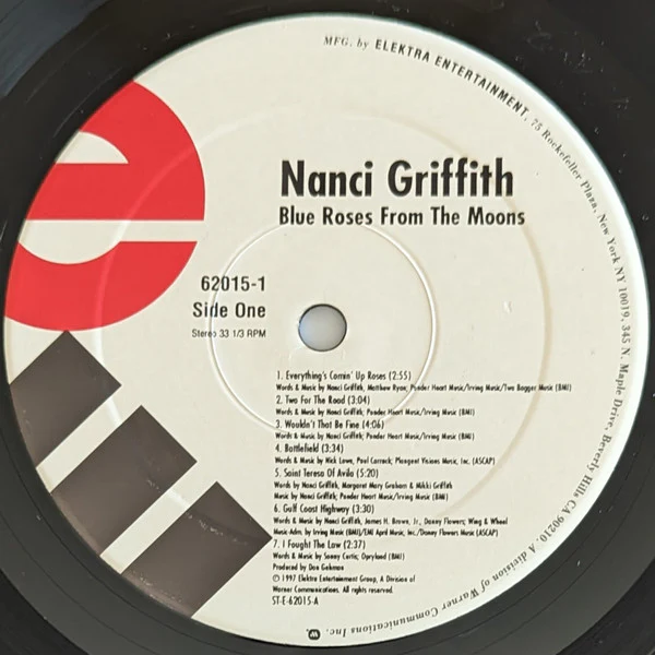 Nanci Griffith - Blue Roses From The Moons (LP) (Very Good Plus (VG+)) - Image 5