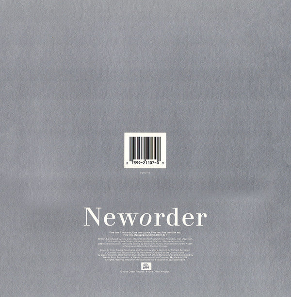 New Order - Fine Time (12") (Mint (M)) - Image 2