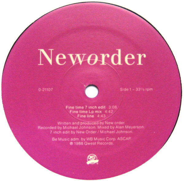 New Order - Fine Time (12") (Mint (M)) - Image 3