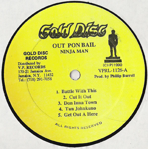 Ninjaman - Out Pon Bail (LP) (Very Good Plus (VG+)) - Image 3
