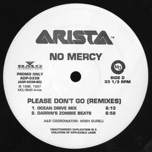 No Mercy - Please Don't Go (Remixes) (2x12") (Mint (M)) - Image 4