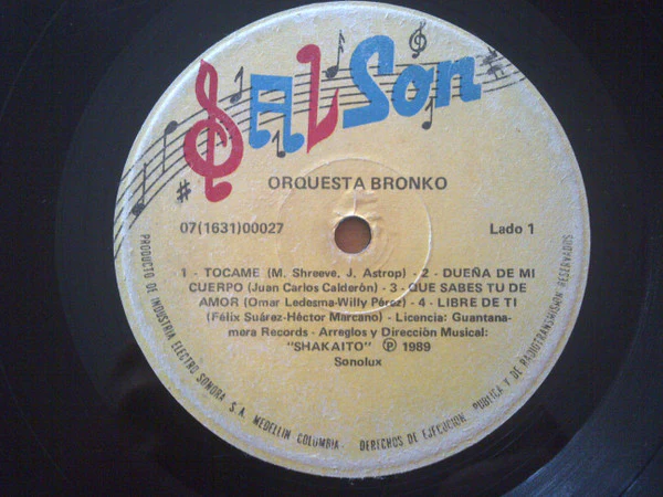 Orquesta Bronko - Bronko (LP) (Very Good (VG)) - Image 3