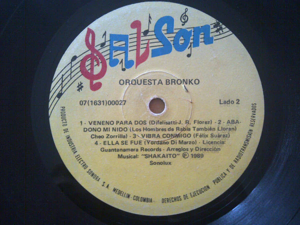 Orquesta Bronko - Bronko (LP) (Very Good (VG)) - Image 4
