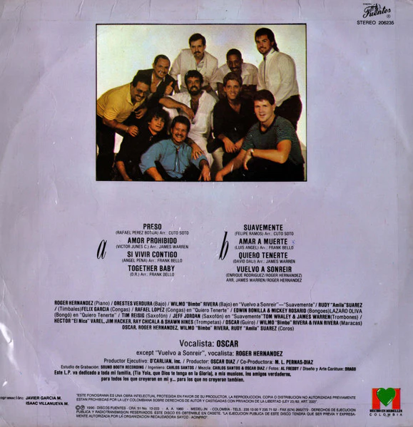 Oscar y La Fantasia* - Entero (LP) (Very Good Plus (VG+)) - Image 2