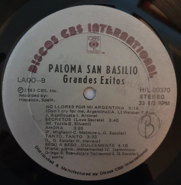 Paloma San Basilio - Grandes Éxitos (LP) (Very Good Plus (VG+)) - Image 4