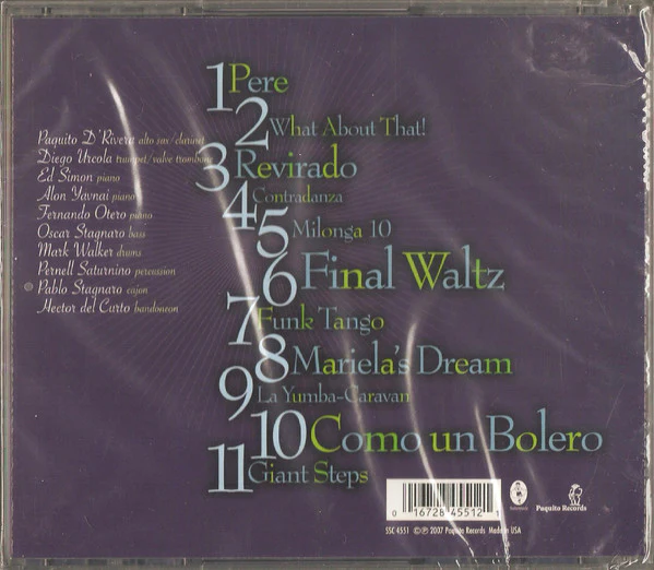 Paquito D'Rivera Quintet - Funk Tango (CD) (Mint (M)) - Image 5