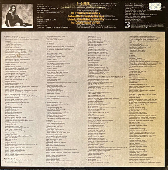 Patrice Rushen - Straight From The Heart (LP) (Very Good Plus (VG+)) - Image 2