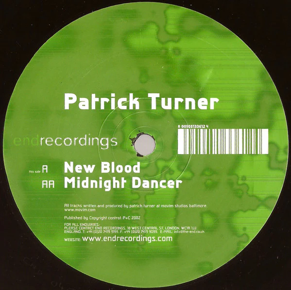 Patrick Turner - New Blood / Midnight Dancer (12") (Very Good Plus (VG+))