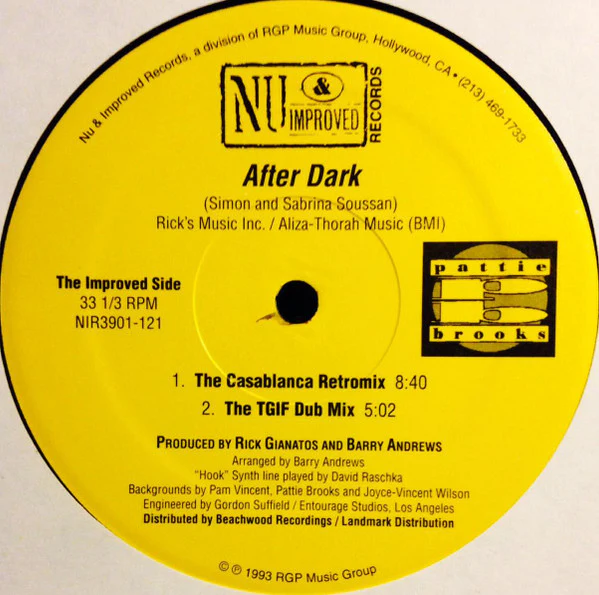 Pattie Brooks - After Dark (12") (Mint (M))