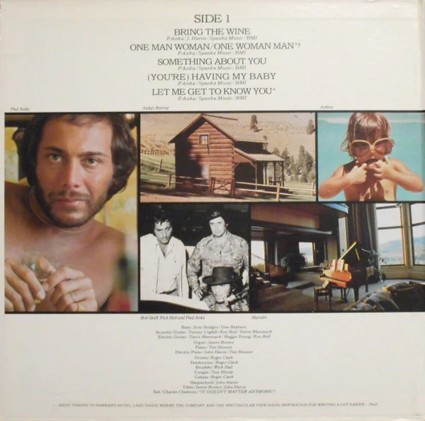 Paul Anka - Anka (LP) (Very Good Plus (VG+)) - Image 2