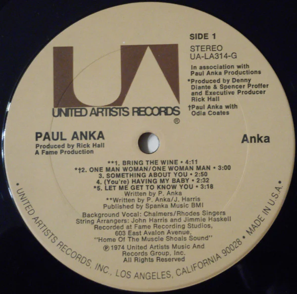 Paul Anka - Anka (LP) (Very Good Plus (VG+)) - Image 5