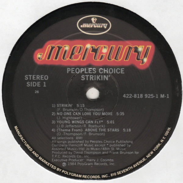 People's Choice - Strikin' (LP) (Mint (M)) - Image 3