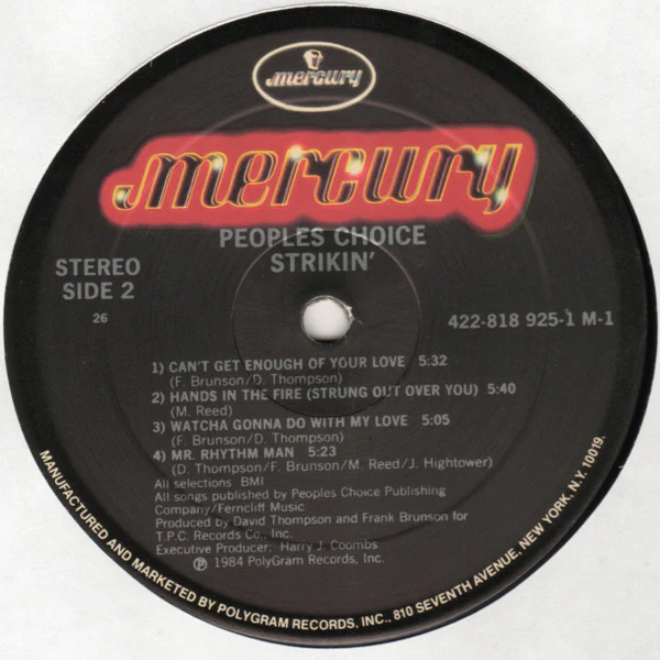 People's Choice - Strikin' (LP) (Mint (M)) - Image 4
