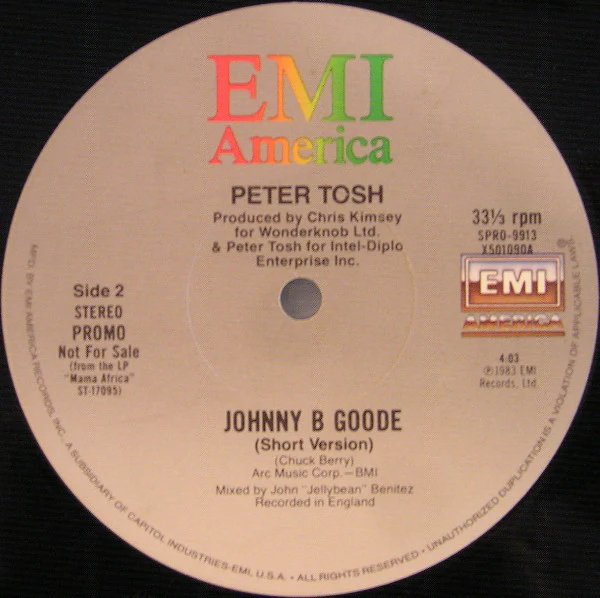 Peter Tosh - Johnny B. Goode (12") (Very Good Plus (VG+))