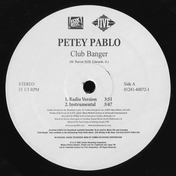 Petey Pablo - Club Banger (12") (Mint (M))