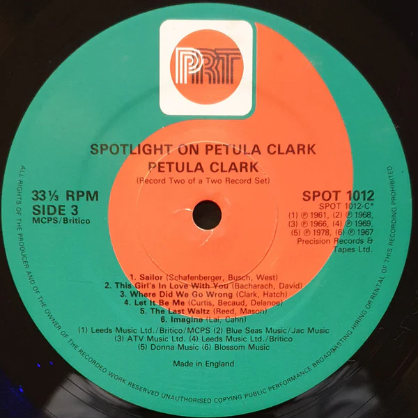 Petula Clark - Spotlight On Petula Clark (2xLP) (Mint (M)) - Image 5