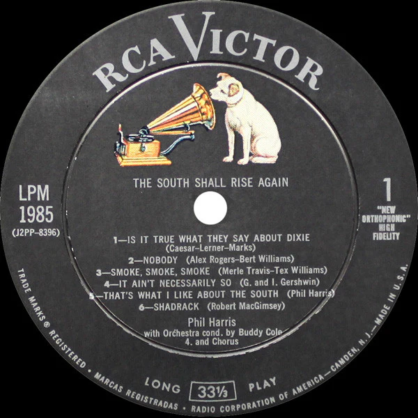 Phil Harris - The South Shall Rise Again (LP) (Mint (M)) - Image 3