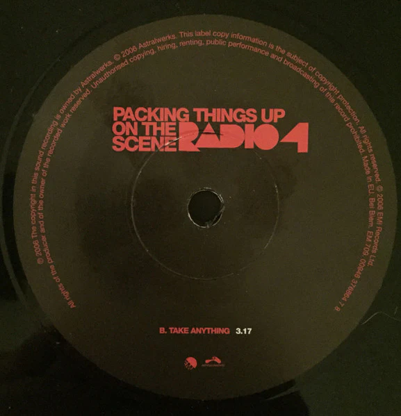 Radio 4 - Packing Things Up On The Scene (7") (Near Mint (NM or M-)) - Image 4