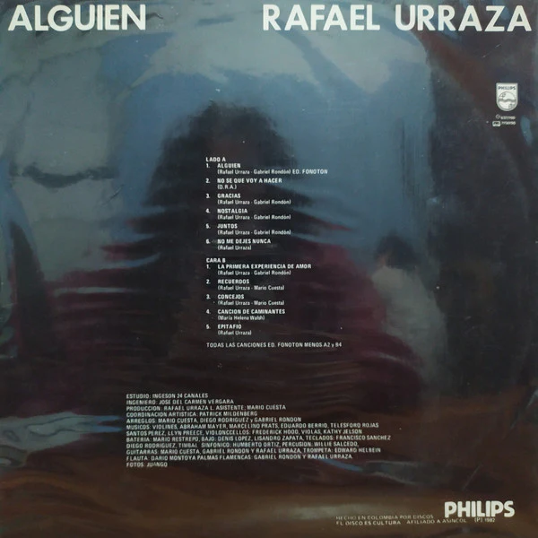 Rafael Urraza - Alguien (LP) (Near Mint (NM or M-)) - Image 2