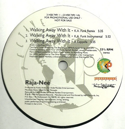 Raja-Neé - Walking Away With It (12") (Mint (M))