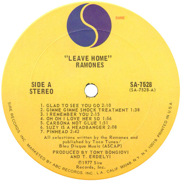 Ramones - Leave Home (LP) (Very Good Plus (VG+)) - Image 3