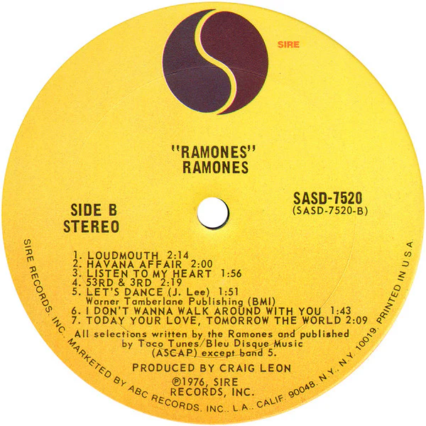 Ramones - Ramones (LP) (Very Good Plus (VG+)) - Image 4