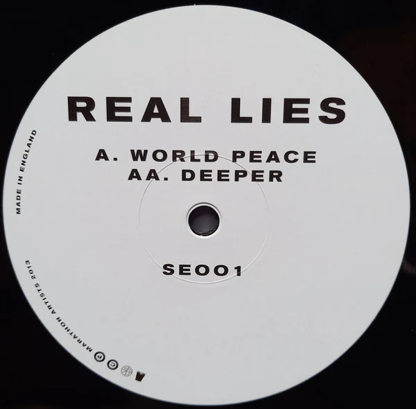 Real Lies - World Peace (12") (Near Mint (NM or M-)) - Image 3