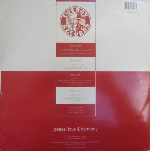 Rejoice - Peace, Love & Harmony (12") (Very Good Plus (VG+)) - Image 4