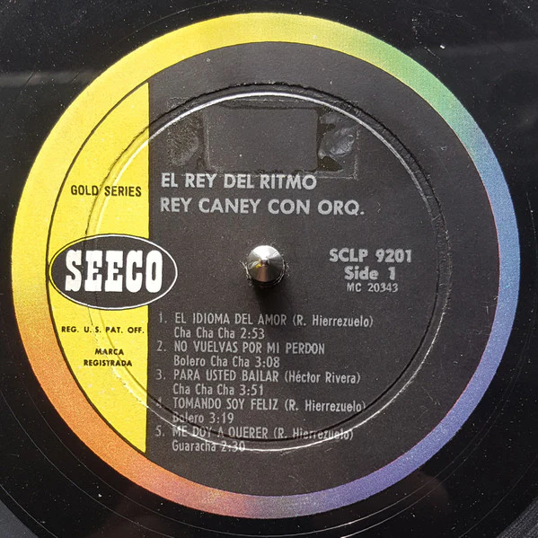 Rey Caney Y Su Orquesta - El Rey Del Ritmo (LP) (Very Good Plus (VG+)) - Image 3