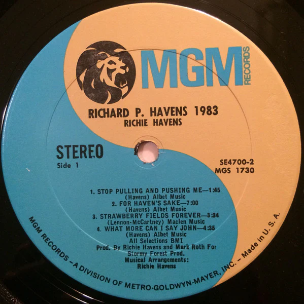 Richie Havens - Richard P. Havens, 1983 (2xLP) (Mint (M)) - Image 3