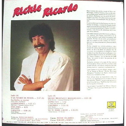 Richie Ricardo - El Natural (LP) (Near Mint (NM or M-)) - Image 2