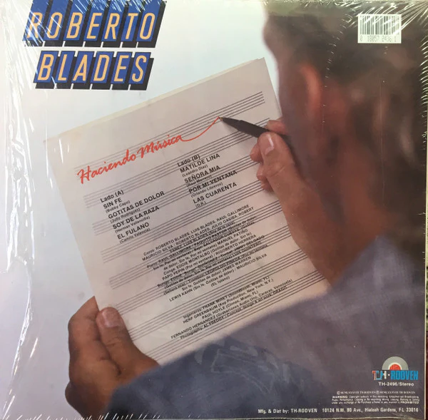 Roberto Blades - Haciendo Música (LP) (Near Mint (NM or M-)) - Image 2