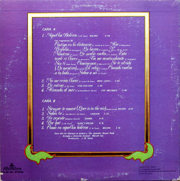 Rolando Ojeda - Siempre (LP) (Very Good Plus (VG+)) - Image 2